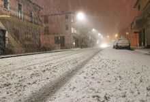 Nevica in Alta Irpinia, timidi fiocchi nel Fortore