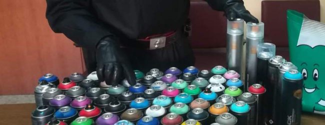 Teora| Carnevale sicuro, sequestrate 250 bombolette spray irregolari