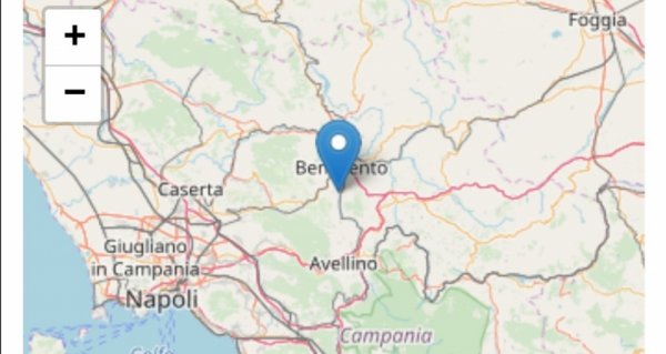 Lieve scossa di terremoto: 2.6 con epicentro San Leucio del Sannio