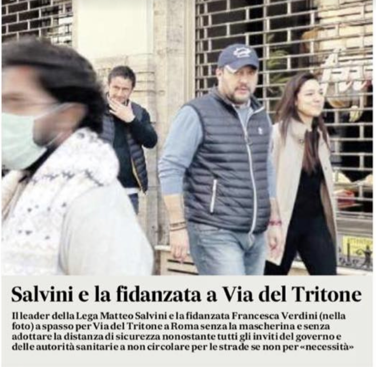 Covid-19, Salvini: “Critiche da Mastella? Sono uscito per comprare pasta e pane”