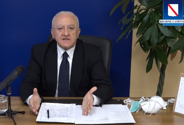 Covid-19, De Luca: “ La nostra regione la più efficiente e capace”
