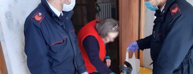 Montemiletto| Anziana sola e senza cibo: i Carabinieri le fanno la spesa e le tengono compagnia