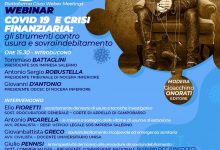 Covid 19 e crisi finanziaria: mercoledi se ne discute con SOS Impresa Salerno