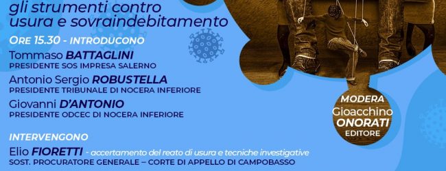 Covid 19 e crisi finanziaria: mercoledi se ne discute con SOS Impresa Salerno