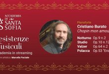 Benevento| Accademia di Santa Sofia, apre con Chopin la rassegna web “Resistenze Musicali”