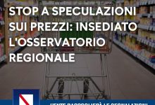 Covid-19, contrasto alle speculazioni sui prezzi: insediato l’Osservatorio Regionale