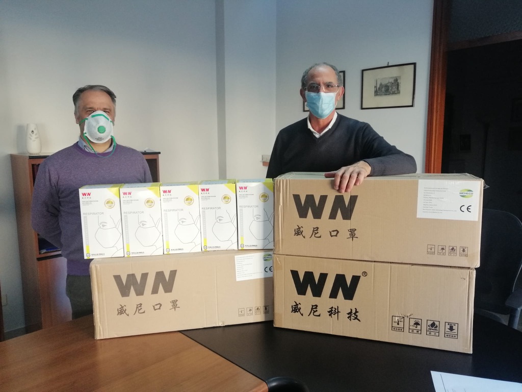 Mascherine Ffp2 consegnate all’ordine dei medici chirurghi e odontoiatri di Benevento