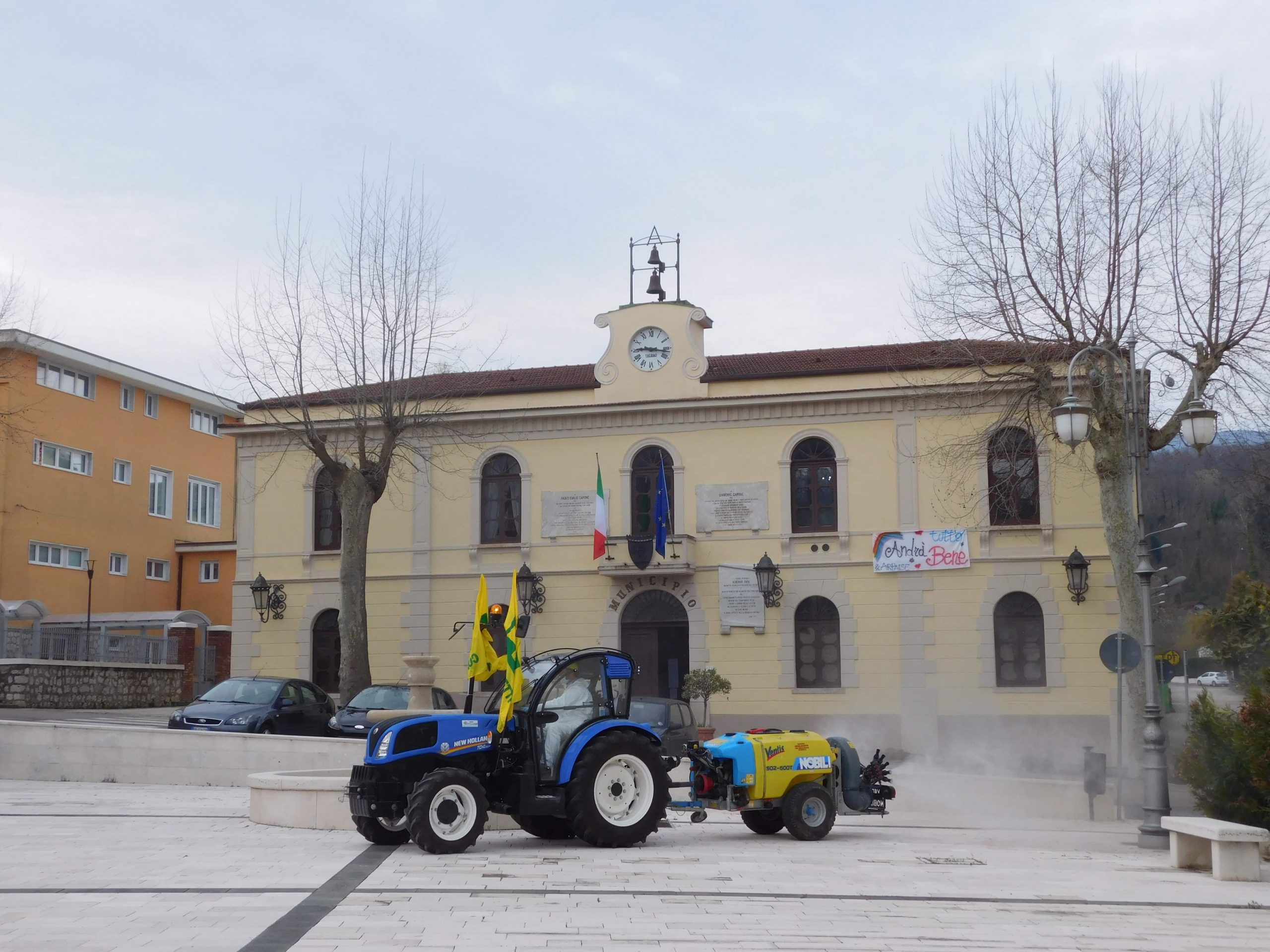 Arpaise| Un grazie dai cittadini al Comune e alla Coldiretti per la sanificazione delle strade