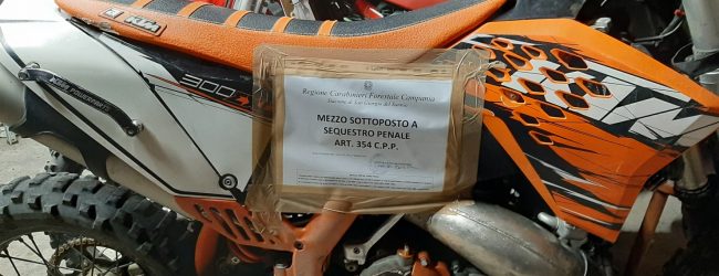 In giro con motocross, 30enne denunciato alla Procura della Repubblica di Benevento