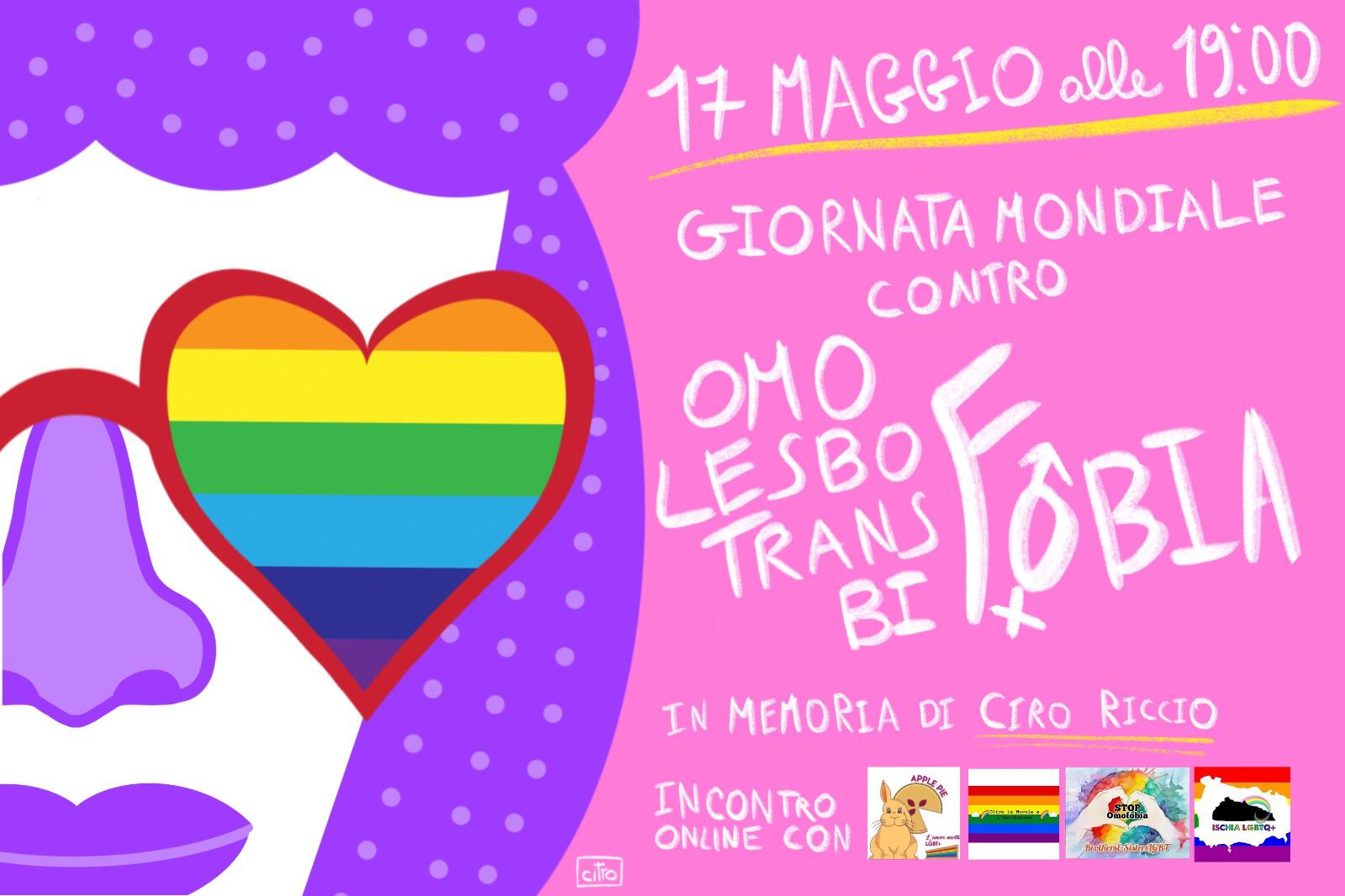 Oggi giornata contro “Omo-Lesbo- bi-trans“ fobia, l’iniziativa dell’associazione irpina “Apple Pie”