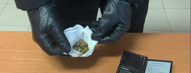 Grottaminarda| Spaccio di marijuana in villa comunale: 23enne in manette, denunciato il complice