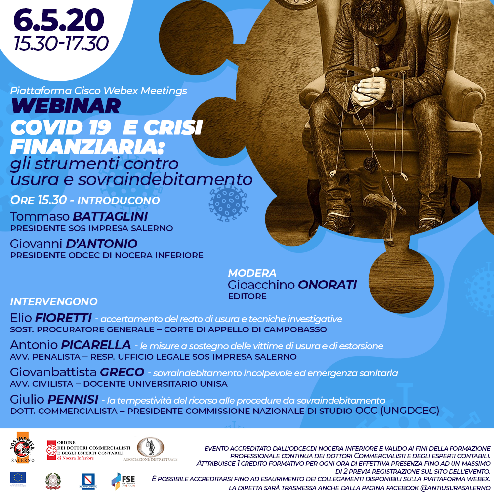 Usura e sovraindebitamento ai tempi del Covid19: quali strumenti a contrasto?