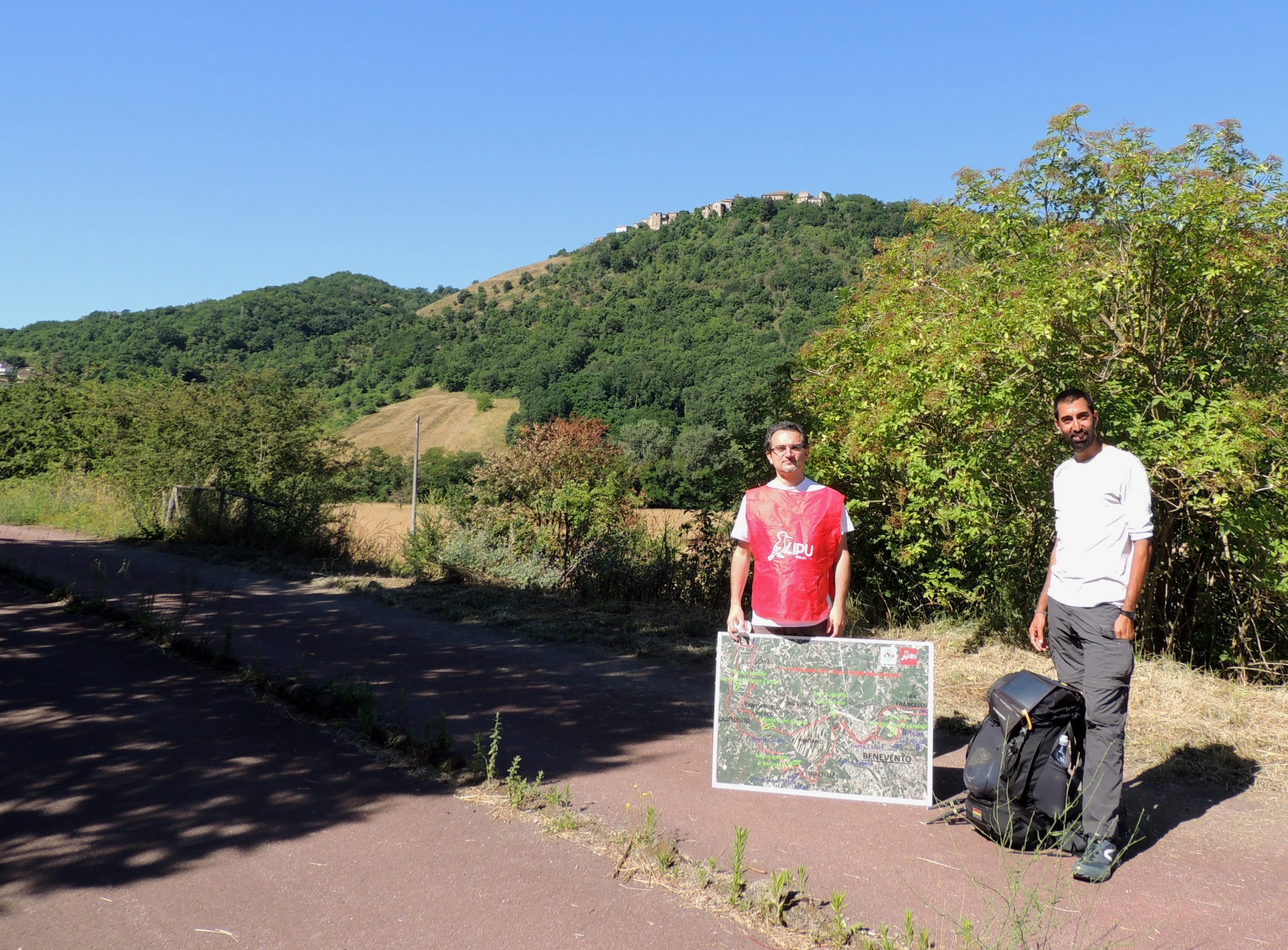 Giovane ingegnere percorre la Via Francigena nel Sud nell’Oasi LIPU “Zone Umide Beneventane”