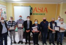 Benevento| Professionalita’ e impegno, l’Asia premia sette ex dipendenti in pensione