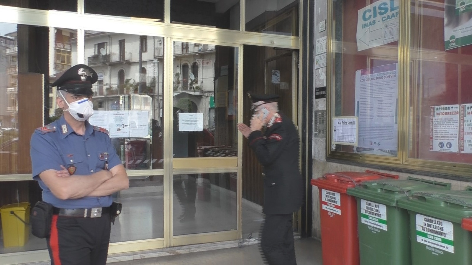 Avellino| Allarme bomba alla Cisl, la solidarietà di Cgil e Uil