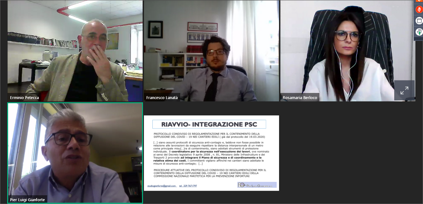 Avellino| Contratti e appalti nella Fase 2, confronto online dell’Ordine degli Architetti