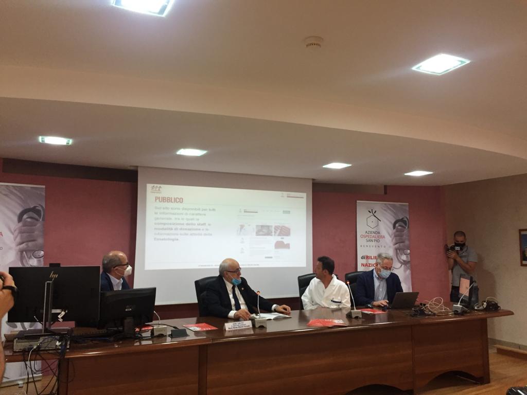 Benevento| Donazioni sangue, il San Pio presenta il nuovo sito di informazione e prenotazione