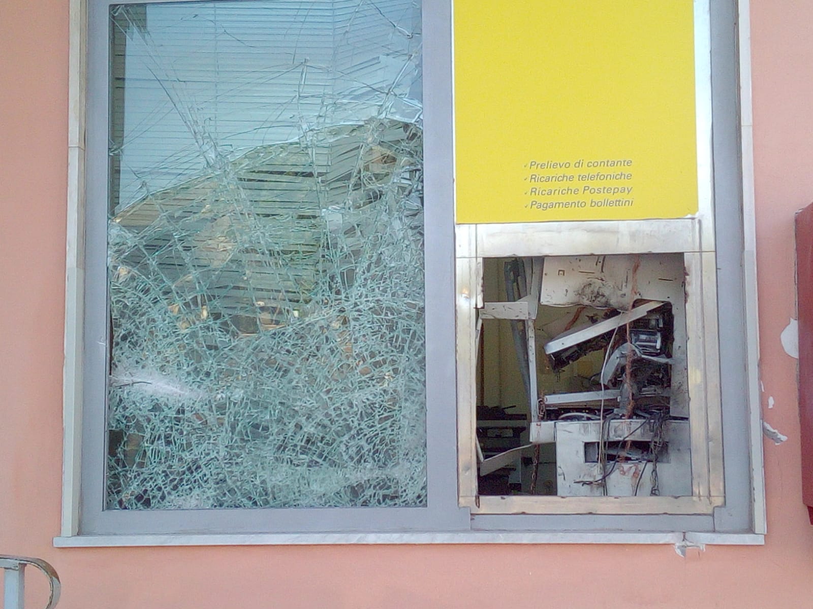 Boato nella notte: assalto al postamat di Tocco Caudio