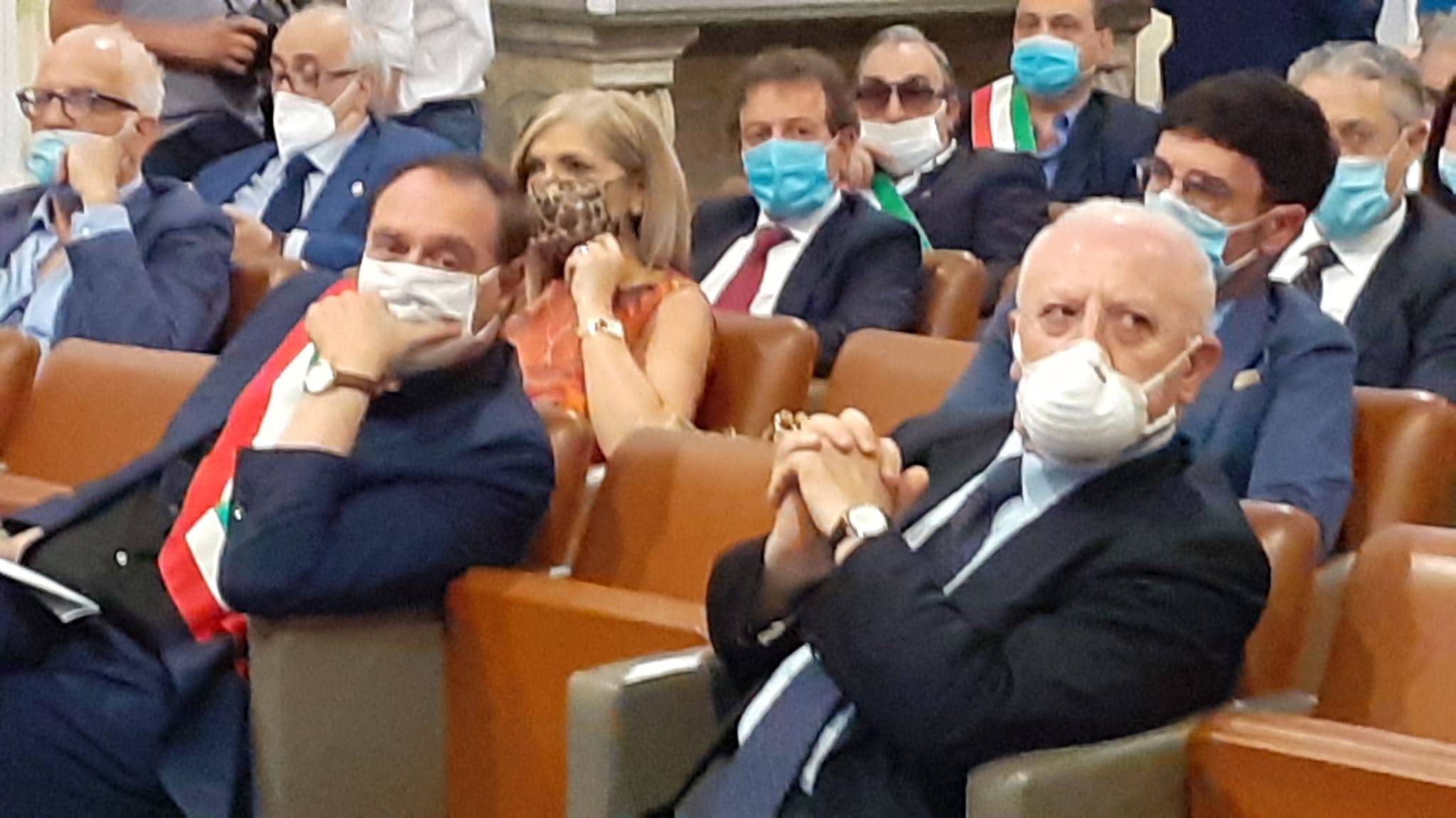 De Luca a Sant’Agostino: lavoro per abbattere la camorra