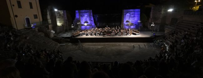 Orchestra Filarmonica di Benevento,buona la prima al Teatro Romano