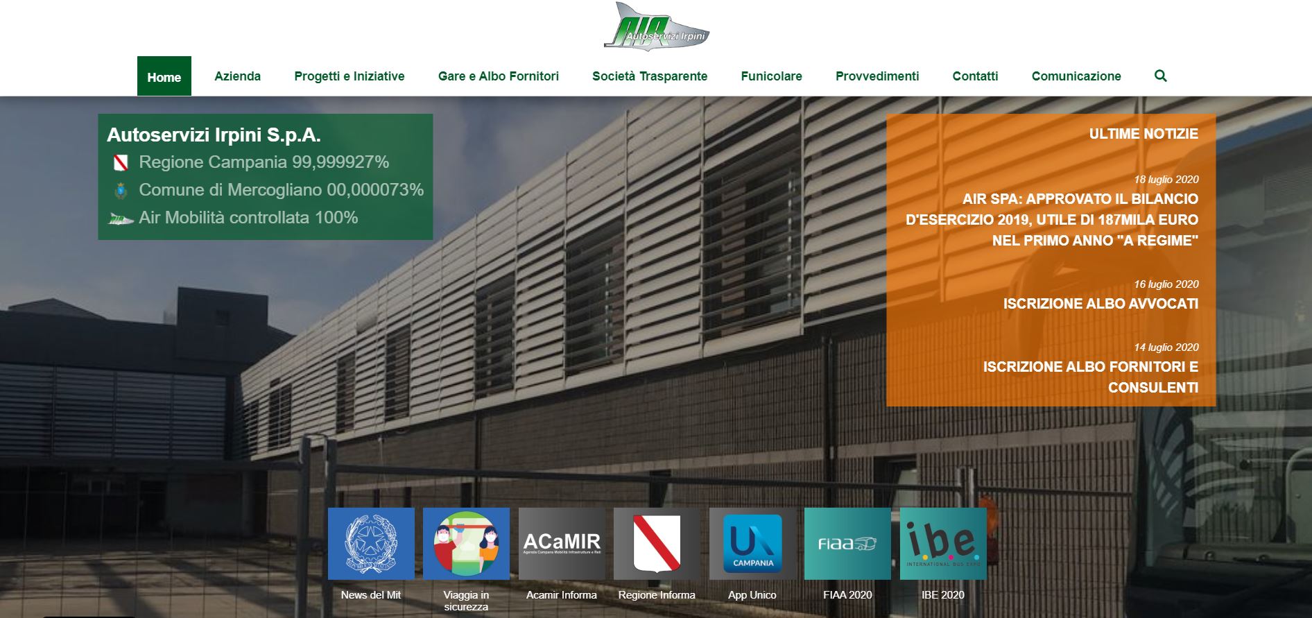 Air, online il nuovo sito e la piattaforma per operatori economici