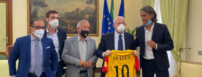 Napoli| Benevento Calcio: Vigorito,Inzaghi e Renzulli incontrano De Luca e Mortaruolo