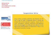 San Giorgio del Sannio| Alto Calore, ancora senza acqua e tanti disagi per i cittadini