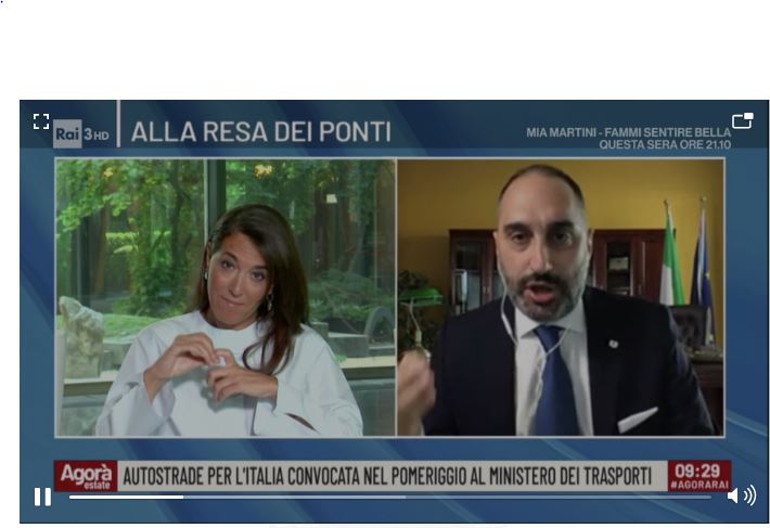 Gubitosa (M5S) ad Agorà: ”Pretendo rispetto per morti Acqualonga, via i Benetton”