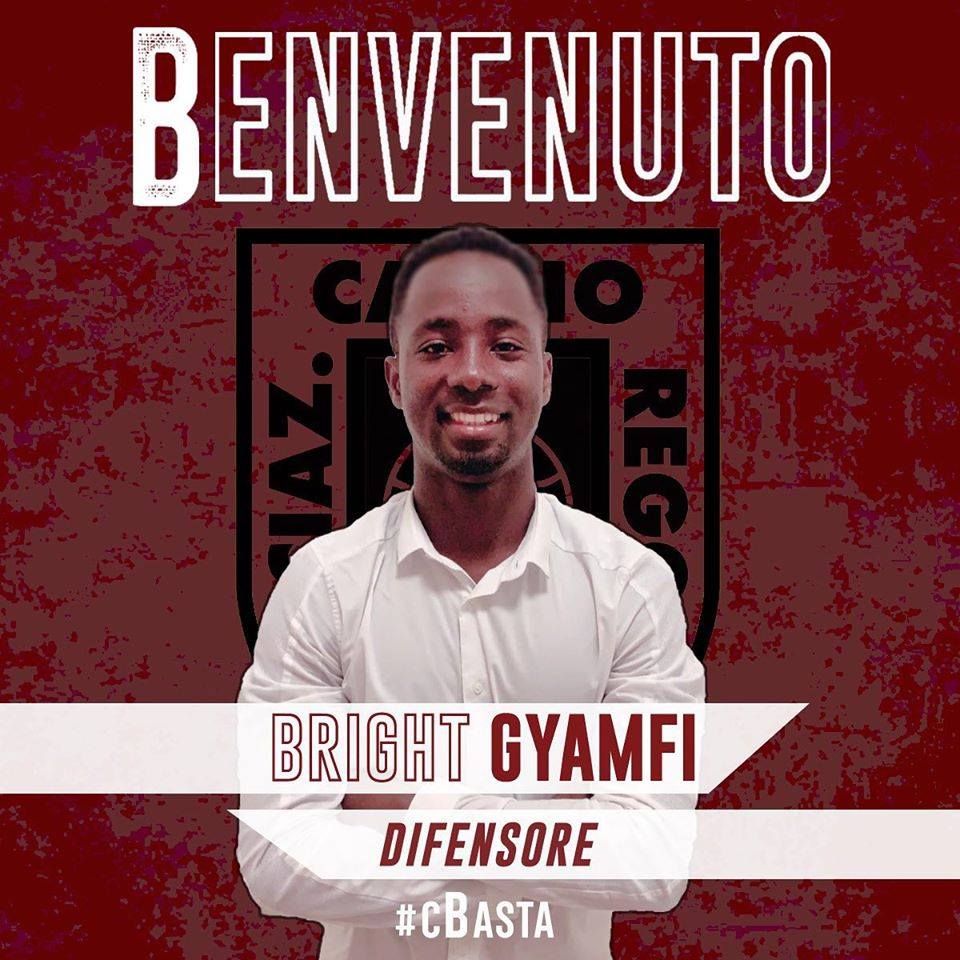 Benevento, saluta Gyamfi. Il terzino alla Reggiana