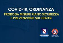 Covid-19, prorogate fino al 10 settembre  le misure sui rientri in Campania
