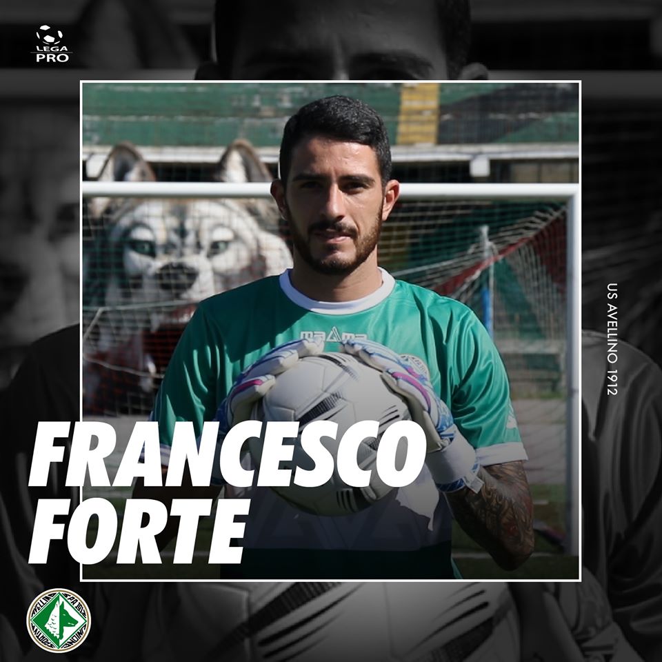 Avellino, ufficiale anche l’ingaggio del portiere Francesco Forte