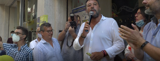 Benevento| La Polizia Municipale multa Salvini per mancato utilizzo della mascherina