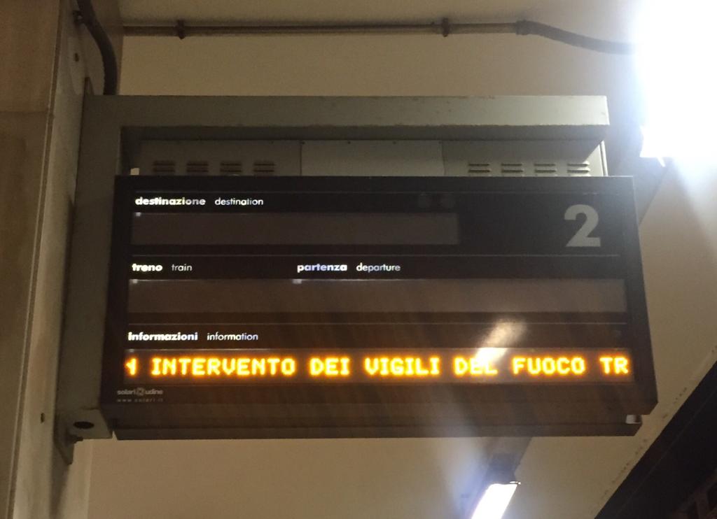 Incendio a Solopaca, disagi sulla tratta ferroviaria