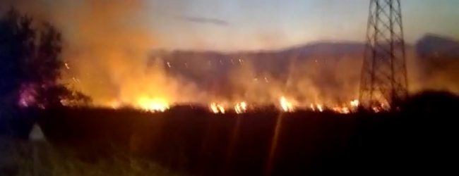 Benevento| Incendio alla “Rotonda Dei Pentri”