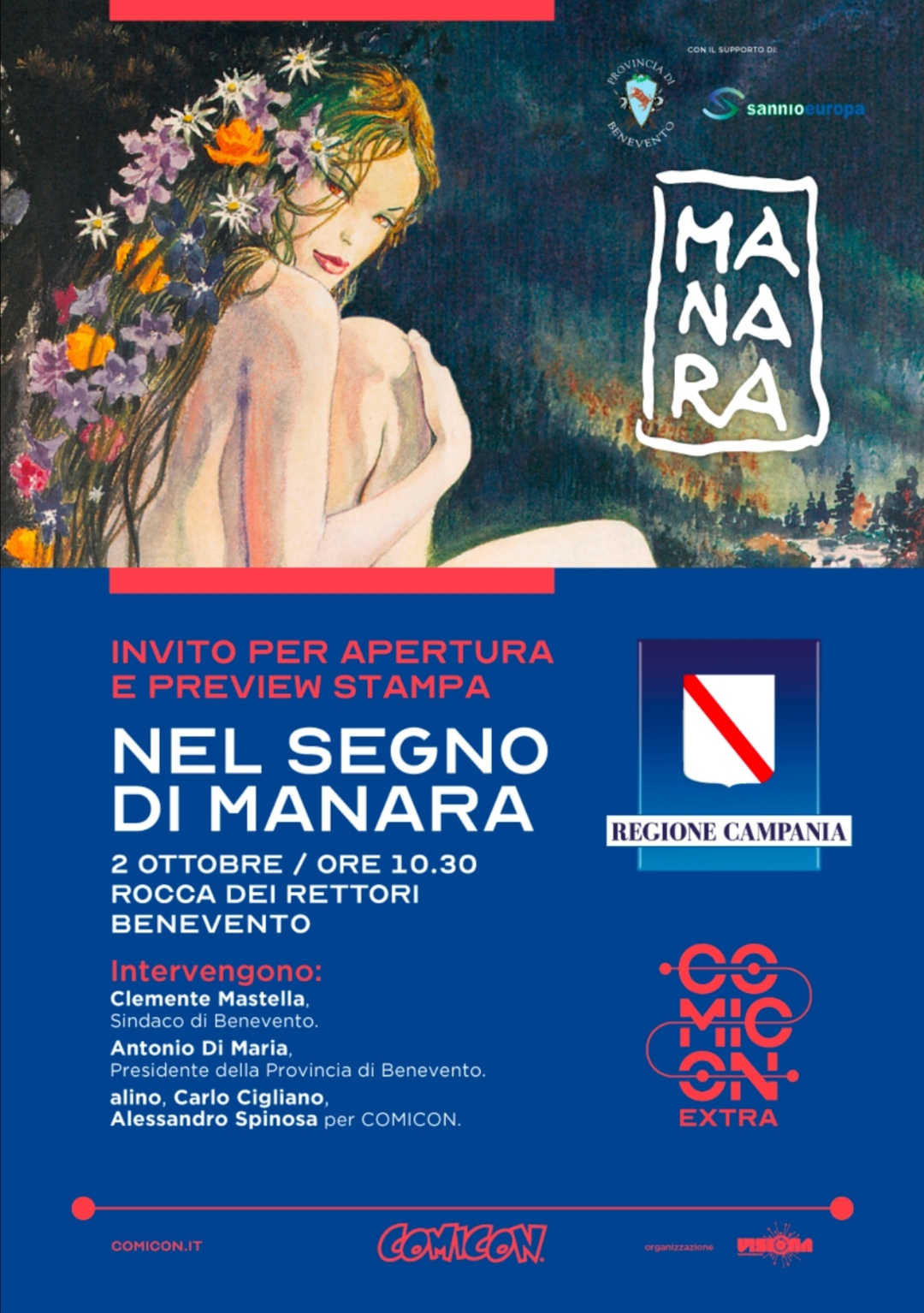 Alla Rocca dei Rettori inaugurazione mostra “Nel segno di Manara”