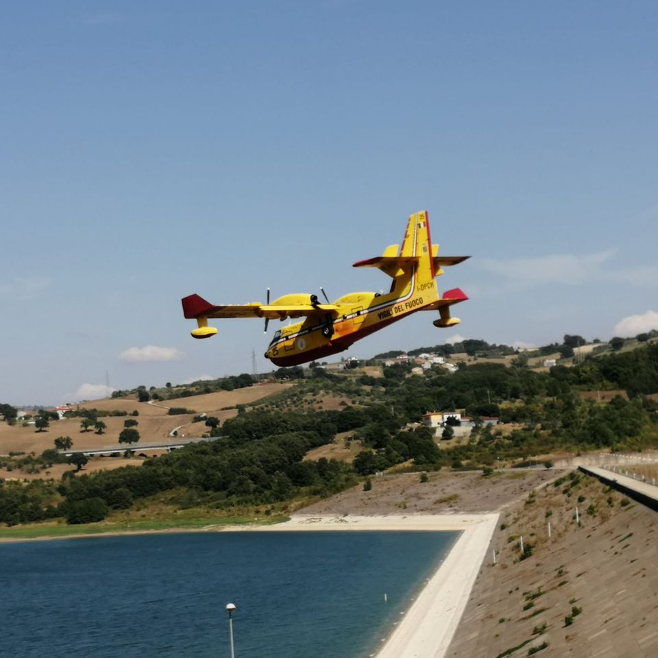 La Diga di Campolattaro serbatoio contro gli incendi boschivi