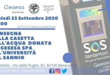 Benevento| Gesesa: prima “Casa dell’Acqua” all’Università del Sannio.