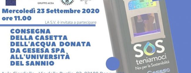 Benevento| Gesesa: prima “Casa dell’Acqua” all’Università del Sannio.