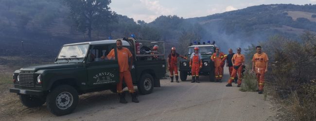 Pietrelcina| Incendio a Contrada Acquafredda