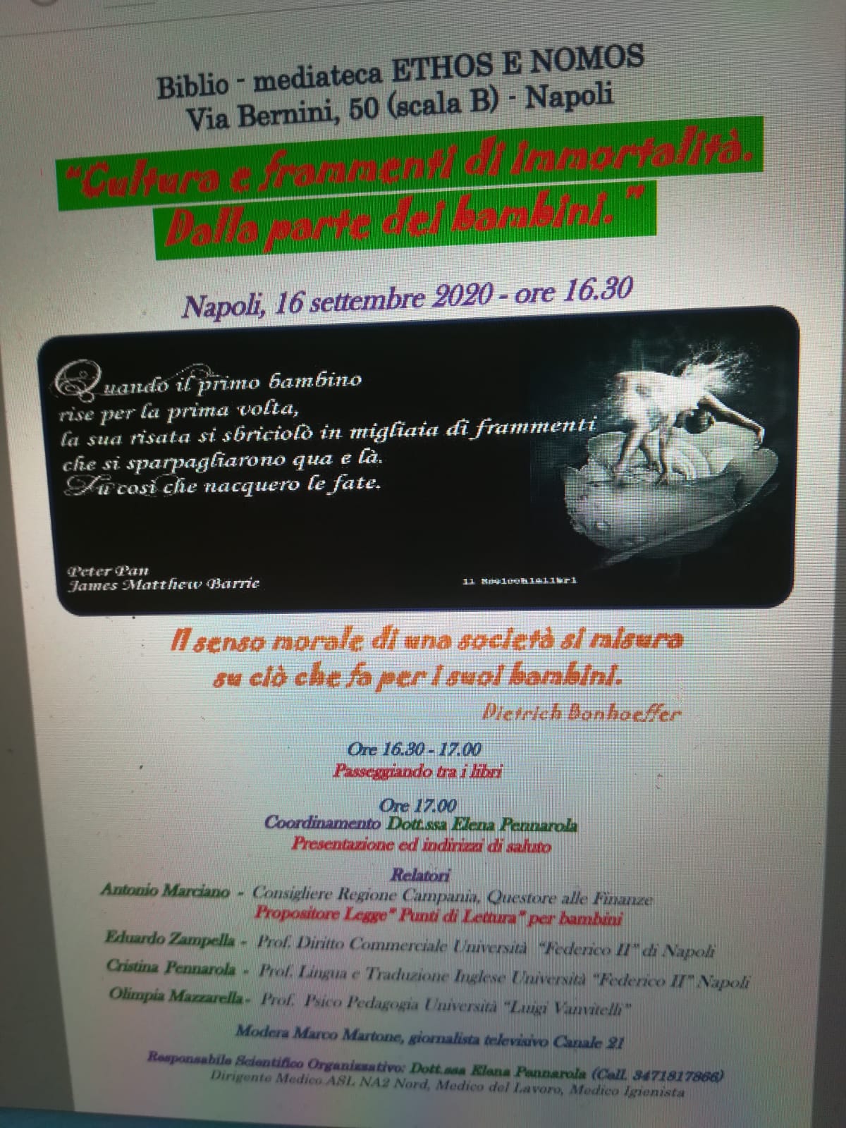 Napoli| “Dalla parte dei bambini”, un convegno al Vomero