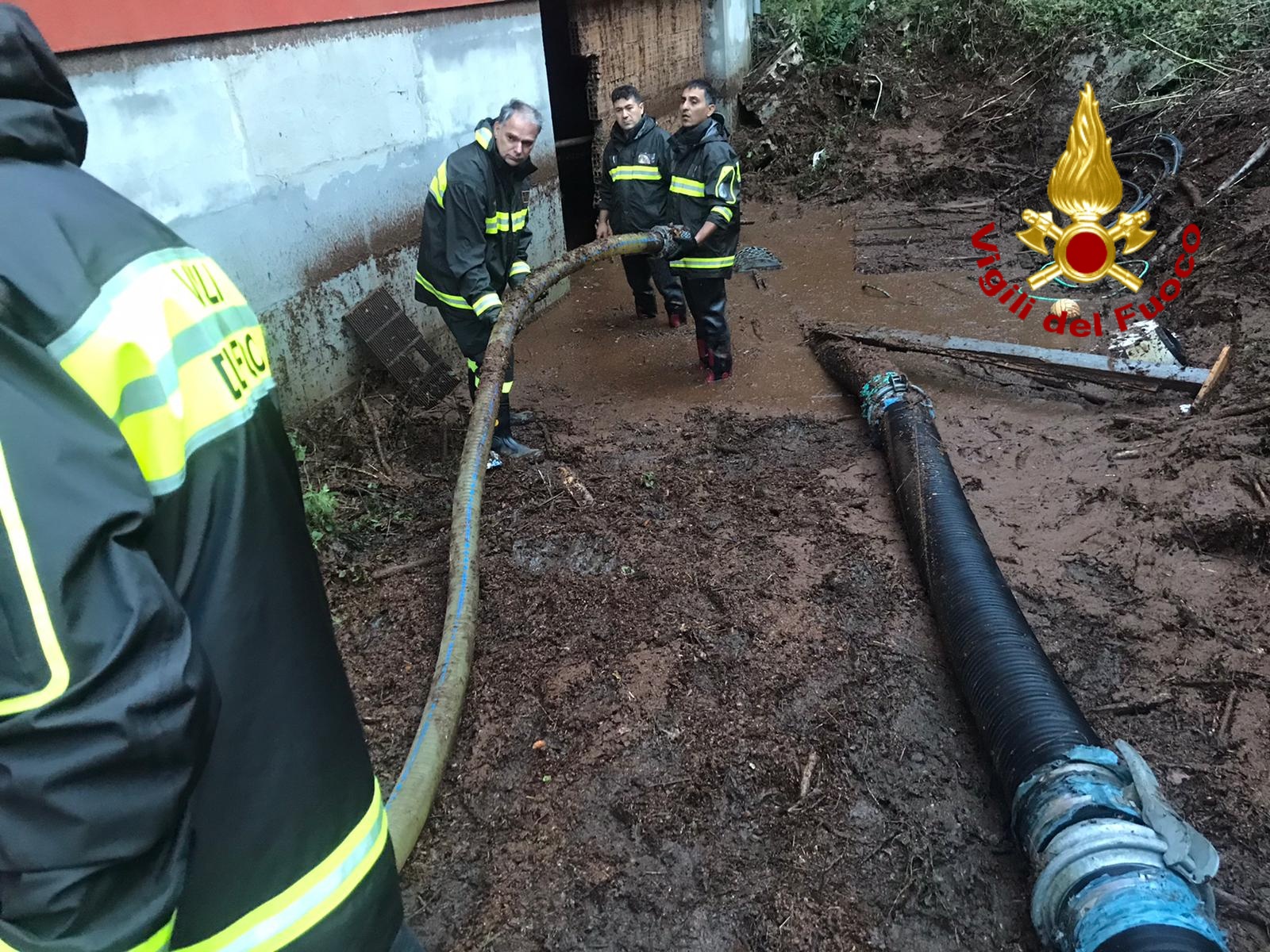 Alberi caduti e allagamenti, il maltempo flagella l’Irpinia: 60 interventi dei vigili del fuoco