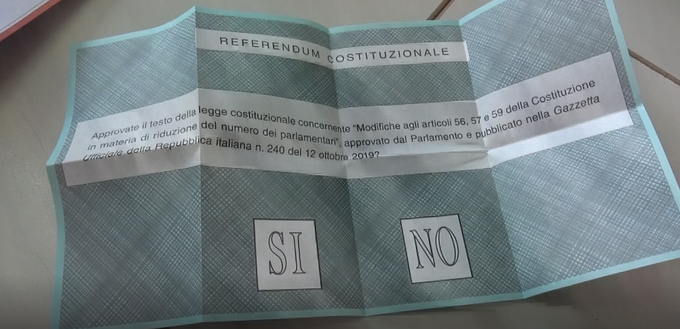 Elezioni 2020, dati definitivi del Referendum: “Si” stravince in Irpinia e Sannio