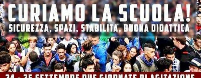 ‘Curiamo la scuola’, la Flaica Cub: la mobilitazione non si ferma! Prossimo appuntamento il 23 ottobre