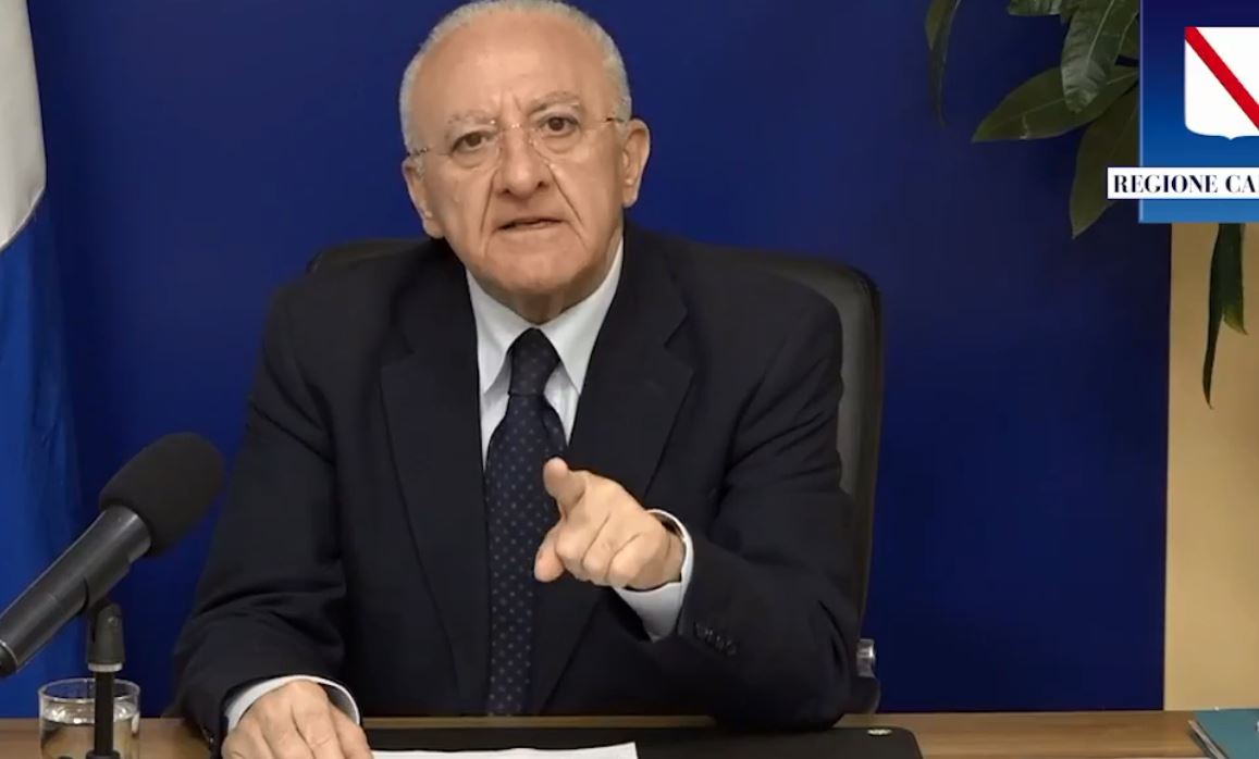 Covid, De Luca: “Nessuna ricreazione, occorre rigore assoluto”