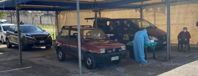 Screening covid nei 5 drive-in sanitari irpini allestiti dall’Asl: 387 tamponi nel primo giorno