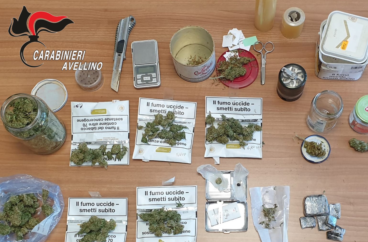 Montoro| Nascondeva hashish e marijuana in casa e nel garage, in manette 41enne