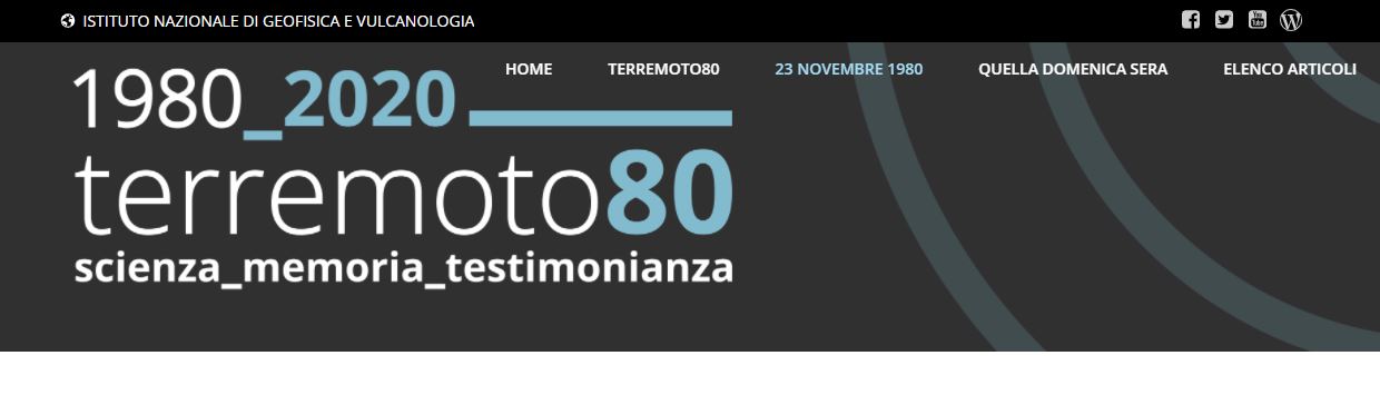 23 novembre 1980- 23 novembre 2020: INGV lancia sito web dedicato al terremoto dell’Irpinia
