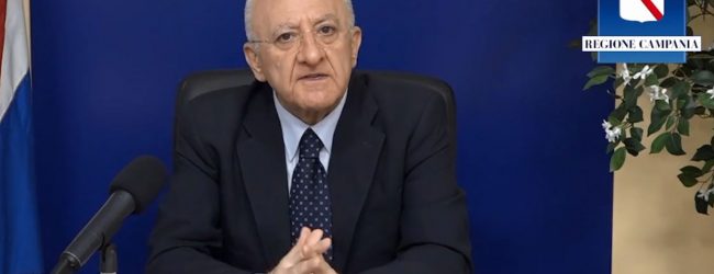 De Luca: “La Campania sarà la prima regione ad uscire fuori dal Covid. Da Gennaio esercitazione generale per piano vaccini”