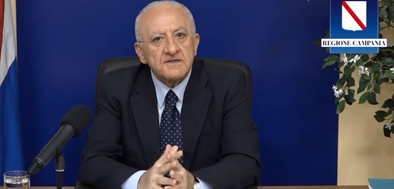 De Luca: “La Campania sarà la prima regione ad uscire fuori dal Covid. Da Gennaio esercitazione generale per piano vaccini”