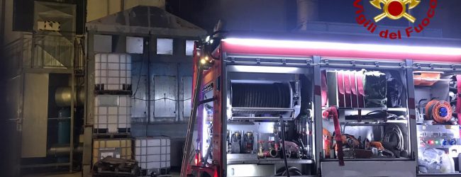 Solofra| Incendio in una conceria, intervento dei vigili del fuoco